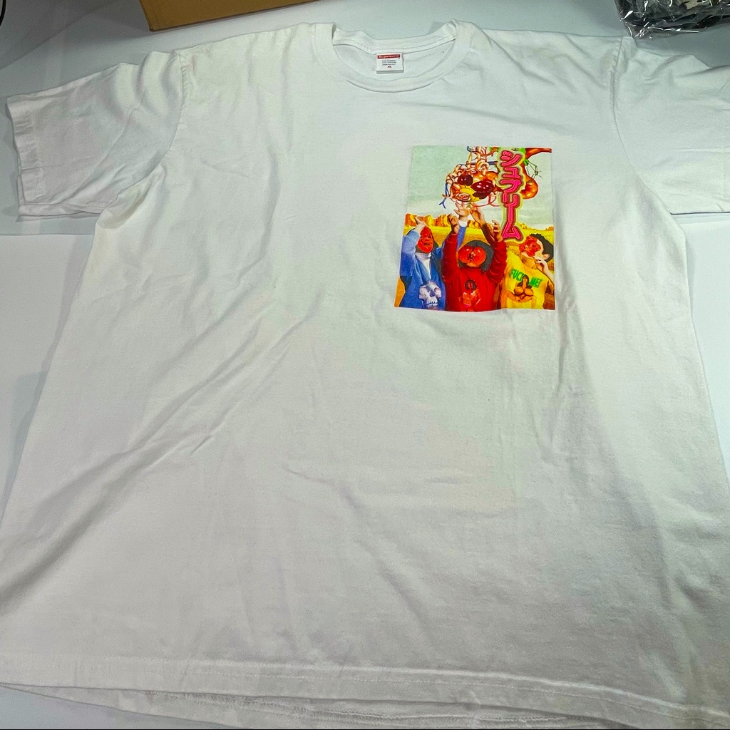 Supreme Xl Mens Graphic White Tee Shirt